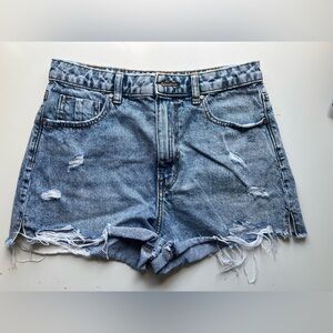 Zara High Rise Jean Shorts